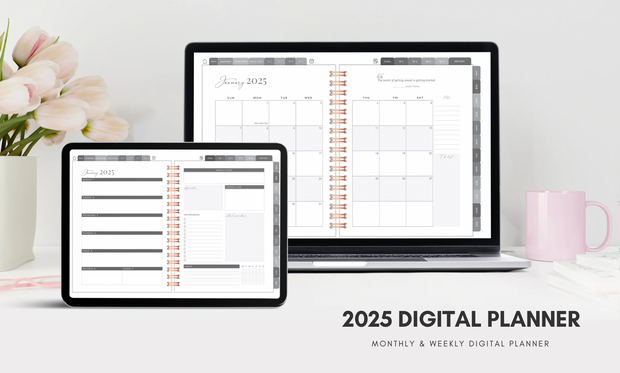 2025 Digital Planned on Purpose Planner (Google Cal Hyperlink)